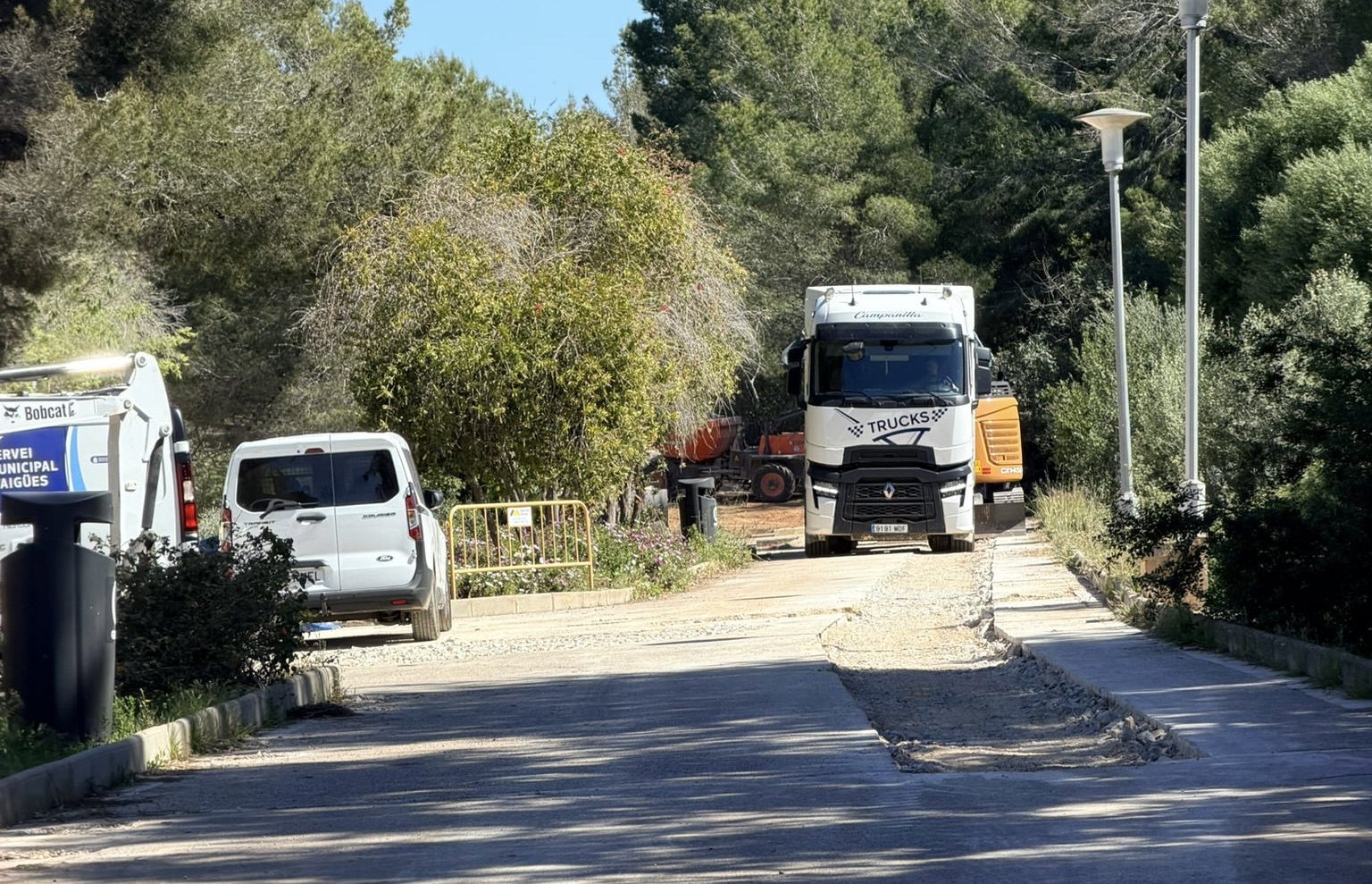 Ir a la noticia Con el Ayuntamiento de Calvià iniciamos la renovación de la arteria principal de agua potable en Bendinat